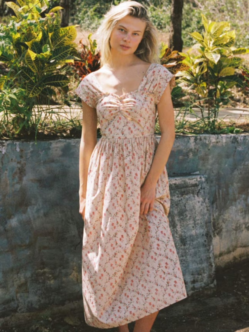 Christy Dawn Luciana Petites Dress Pansy Garden